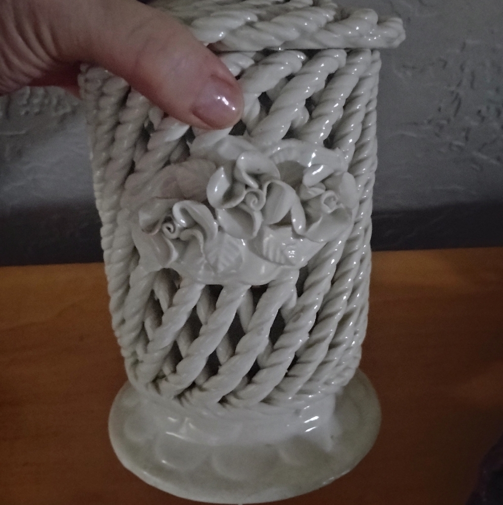 Spain Antique Candle or potpourri holder